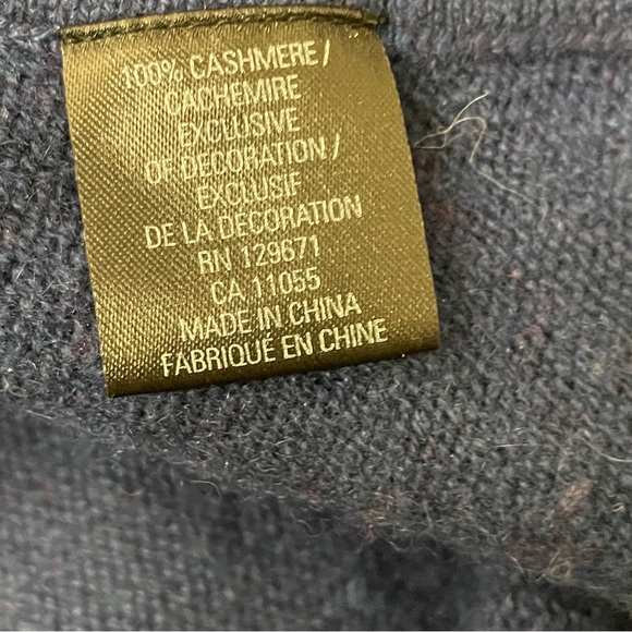 Blue 360 SKULL Cashmere Tir Front Sweater w/Skull Intarsia on back Women’s Sz S - Picture 12 of 12